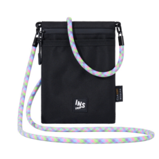 INS TRIPS 尼龍掛繩小挎包，手機證件斜肩包