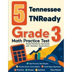 (영문도서)5 Tennessee TNReady Grade 3 Math Practice Tests Paperback, Effortless Math Education, English, 9798896476306