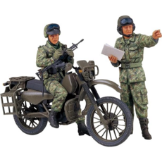 타미야 1/35 육상자위대 오토바이 정찰 세트 프라모델