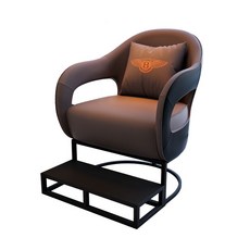 GPZG 臺球室沙發比賽專用卡座，輕奢高端觀球椅桌球廳桌椅組合，提升撞球室專業形象, 單人（棕色）, 1個