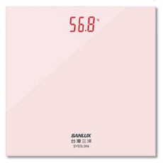 SANLUX 三洋 數位LED家用體重計 粉色 體重測量 精準感應 一年保固, 1個, SYES-304