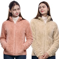 <스타일랑> (1+1) 여성 플리스 집업 자켓 후리스 털자켓