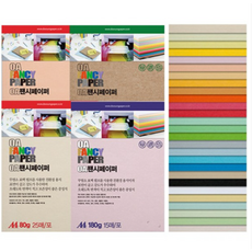 컬러OA용지 80g P/098593/25매입/oa팬시페이퍼, P02 연미색