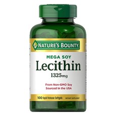 네이쳐스바운티 메가 소이 레시틴 1325mg 소프트젤, 1개, 100정