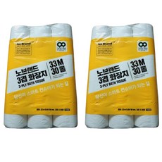 이마트 노브랜드 3겹 화장지 33M, 30롤, 2개