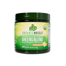 Organic Muscle Superfood Greens | USDA 인증 유기농 그린 주스 파우더 | 장 건강 에너지 및 체중 관리 지원 | 비건 케토 GMO 프리 |, Organic Muscle Superfood Green, 1개