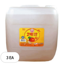 오뚜기 2배 사과 식초, 3개, 18L