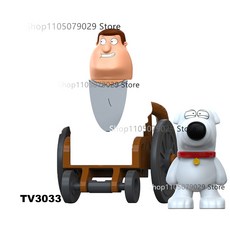 미니 블럭 도시건물 가게 조립 미니어처 애니메이션 가족 피터 액션 피규어 빌딩 블록 몰드 킹 퍼즐 장난감 선물 모델, [16] TV3033