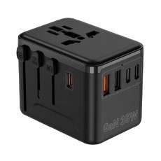 萬用轉接頭 3C2A 35W快充 多國適用 歐/美/英/澳插頭, 1個