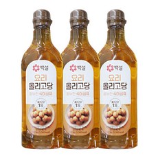 CJ제일제당 백설 요리올리고당 1.2kg 3개 쌀엿 설탕 물엿 요리당