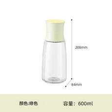 食級玻璃冷水壺帶濾網, *600ml小號綠色 帶濾網 *, 1套, 600ml