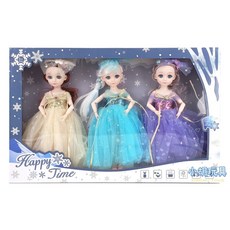 小胡玩具 3入禮服蘿莉可動式關節娃娃 洋娃娃 扮家家酒 兒童玩具, 1個