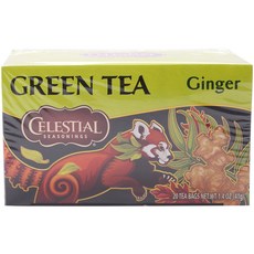 CELESTIAL SEASONINGS 詩尚草本 薑味綠茶 20入, 1盒