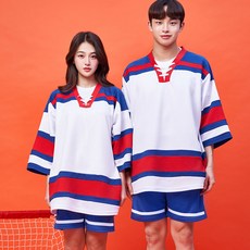 반티콜 아이스 하키반티 레드블루 체육대회 졸업사진 스포츠 반티