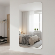 홈앤힐링 부착형 전신거울 대형 아크릴 벽거울 180cm까지, 단일 40x120cm