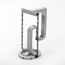 [KC인증] 빌리네집 텐세그리티 회색 신기한 중력 역류 블럭 만들기 1개