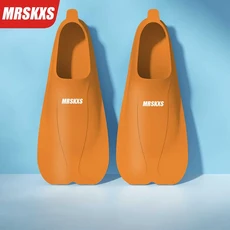 성인 아동용 실리콘 단발 수영 훈련용 스노클링 장비 다이빙 수영장비, 옐로우