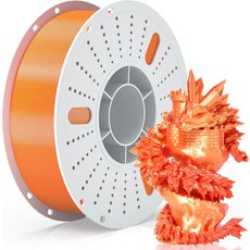 핀볼 실크 PLA 3D 프린터 트 .75mm 반짝이는 듀얼 컬러 프린팅 치수 정확도 +- 0.02mm KG 레드, PLA-1KG, 1_Pla-1kg-silk