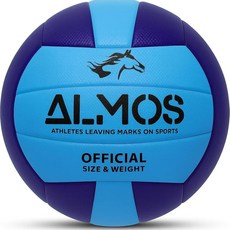 Almos 트레이닝 배구 | 전문가를 위한 실내 실외 배구 스포츠 훈련 게임 플레이 볼 | 성인 | 공식 사이즈 (블루), 01 은