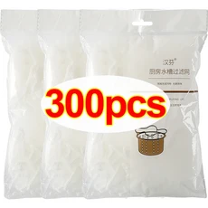 일회용 주방 싱크대 필터 채반 배수구 메쉬 백 막힘 쓰레기 봉투 여과기 500 30, 02 300PCS