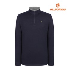 [올포유] FW 남성 등판 로고 배색 반집업 니트 AMSHL9361-915