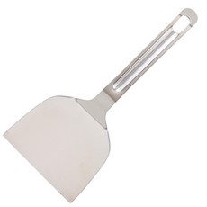 KAI貝印 日本製大阪燒鏟105mm 全不鏽鋼鐵板燒鏟 料理平鏟刀 DIY文字燒廣島燒煎鏟, 1個, Silver