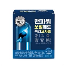 맨파워 쏘팔메토 옥타코사놀 1300mg X 90캡슐, 90정, 1개