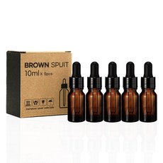 닥터보틀 갈색병 스포이드 유리용기, 스포이드 10ml, 5개, 브라운
