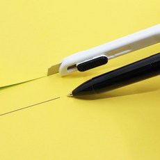 커터펜 볼펜 커터칼 겸용 휴대용 택배칼 멀티펜 사무용 필기구, 핑크