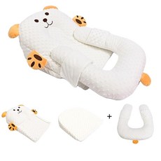 嬰兒防吐奶哺乳斜坡枕 0-1歲專用 3件組, 斜坡枕3件套 無紡布袋裝