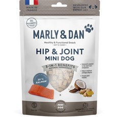艾爾發寵物 MARLY&DAN 瑪麗與丹 鮭魚原肉機能補給無穀狗零食80g，美味酥脆，呵護腸胃，提升免疫力，隨時獎勵愛犬，增進情感, 1個, 關節保健&體重管理 (鮭魚柱)