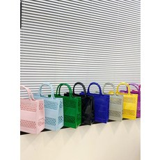 목욕 가방 젤리백 대형 비치백 피크닉 샤워 다용도 해변 소형 핑크 19x20x10cm, 소형 투명 19x20x10cm