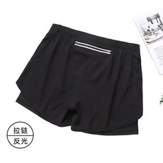 跑步短褲 男款 假兩件 輕薄 速乾 透氣 反光設計 運動短褲 健身訓練 田徑 馬拉鬆 戶外運動