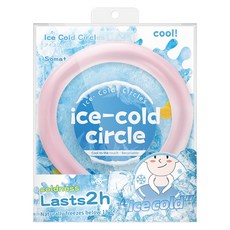 LOTUSNEX5초 쿨링 PCM 목걸이 - 휴대용 무빙 냉각 서클 등산/캠핑/골프 장시간 아이스 쿨링 스카프 (프리사이즈) 선물함, 핑크, 1개