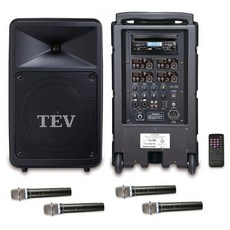 TEV TA-780B-4 藍芽/CD/USB/SD四頻無線擴音機, 1個