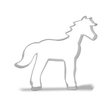 Keewah 대형 말 쿠키 커터 14cm(5.5인치) 스테인리스 스틸, Keewah 대형 말 쿠키 커터, 14cm(5.5인치)