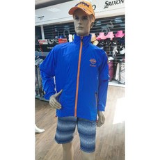 藍鯨高爾夫 Cleveland 高爾夫防潑水透氣風衣外套 風衣背心 迷你收納 寶藍, 1個, M