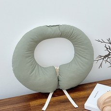 마롤로뜨 사계절 카시트 목베개 마카롱 컬러 유모차 아기 목쿠션, 그린