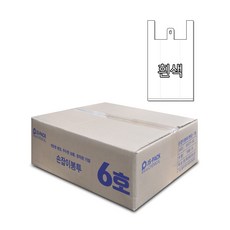 손잡이봉투 6호(별대) 1000장 35(48)x58cm (흰/검/청/청유/노랑), 흰색, 1000개