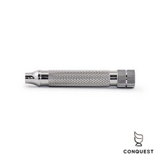 CONQUEST 義大利 RazoRock Old Type Razor 開放式傳統刮鬍刀 316L不鏽鋼手柄, 1個, HD Handle 單握柄, 1