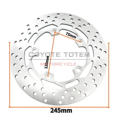 오토바이 후방 브레이크 디스크 로터 야마하 MT-03 2006-2012 FZ1 네이키드 Fazer S2