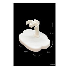 돌모아 구체관절인형 만들기 커스텀돌 제작 돌스탠드 플라워 6~12인치 인형용 돌스탠드 (White), 본품, 1개