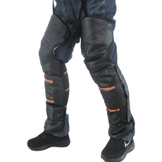 오토바이 방한 무릎보호대 워머 2P, 2개, 프리미엄블랙