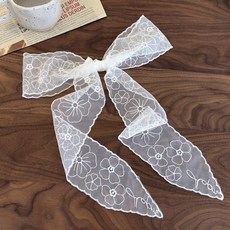 蕾絲花卉蝴蝶結裝飾