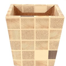 포켓하우스 인테리어 조화 화분 조화화분, 브라운 - 소