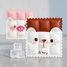 차량용 쿨링방석 통풍 쿨매트 냉각 여름방석, 곰돌이, 1개