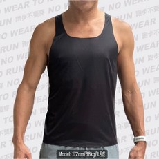 特價跑步背心：素色F1飄衣競技背心，輕盈透氣，舒適速乾，零碼出清, 黑色全素,男版S號 （寬43長64）, 1個