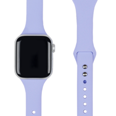 모할랩 애플워치 3/4/5/6/7/8/9/SE 호환 슬림 실리콘 더블 단추 스트랩 + 보호필름 1p 세트, 04 퍼플블루, 41mm
