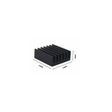 멀티 사이즈 알루미늄 방열판 전자 IC 용 라디에이터 LED RAM MOS 라즈베리 파이 접착 테이프로 냉각, 06 14x14x6mm