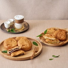 카페손수 명물빵 2종 선택(까산이_팥 수달이_고구마) 오산시니어클럽 냉동식품